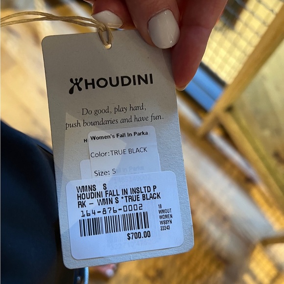 NWOT Houdini Insulated Fall In Women’s Parka Coat - True Black - Retail $700 - Picture 7 of 16